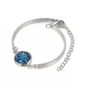 🌻Glittery Blue Geode Style Bracelet